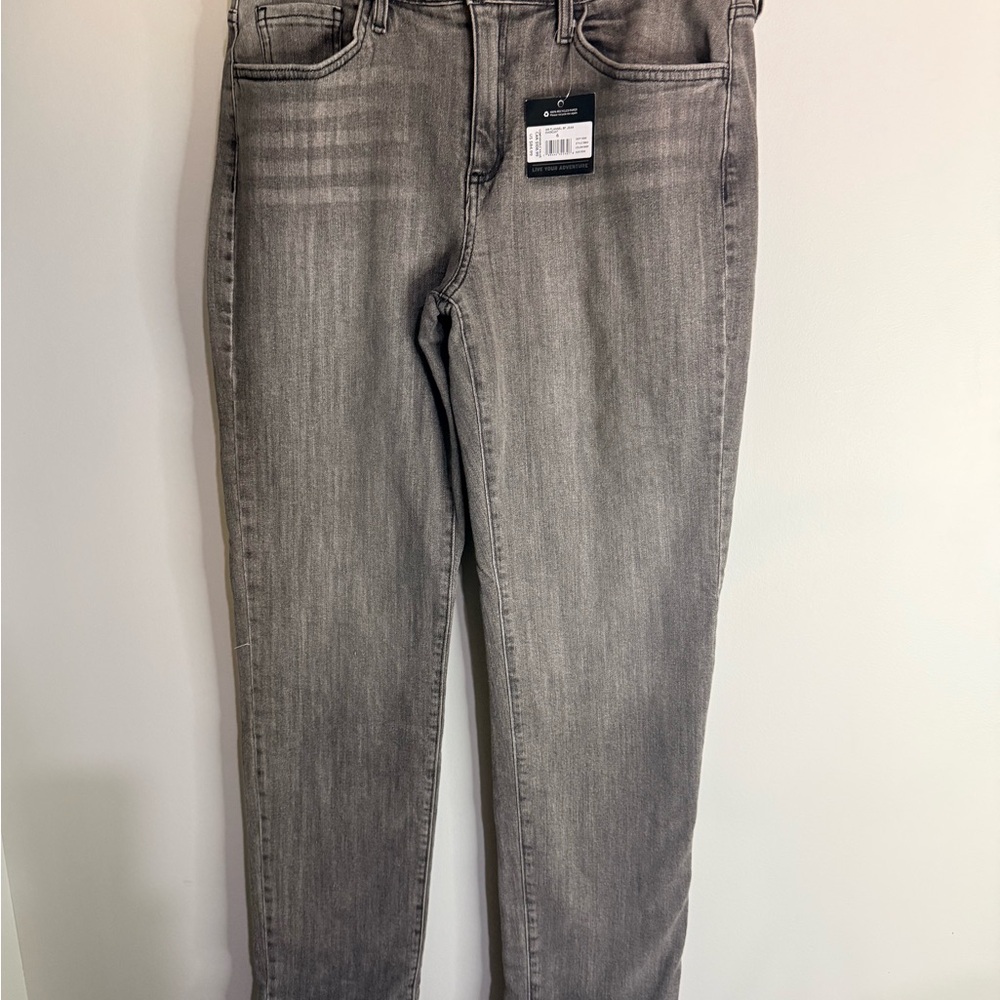 NWT Eddie Bauer Women’s size 6 flannel lined pants boyfriend specially dyed gray
